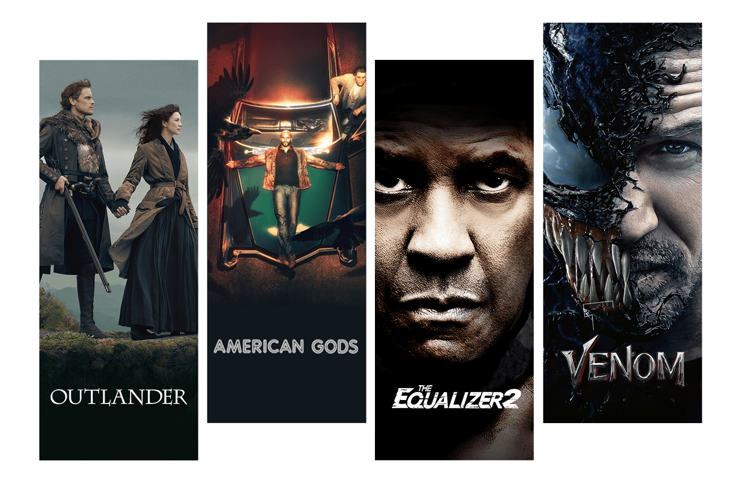 Watch Outlander, American Gods, Equalizer 2, Venom on Starz